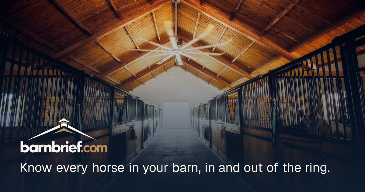 BarnBrief — AI barn management for show, lesson and boarding barns